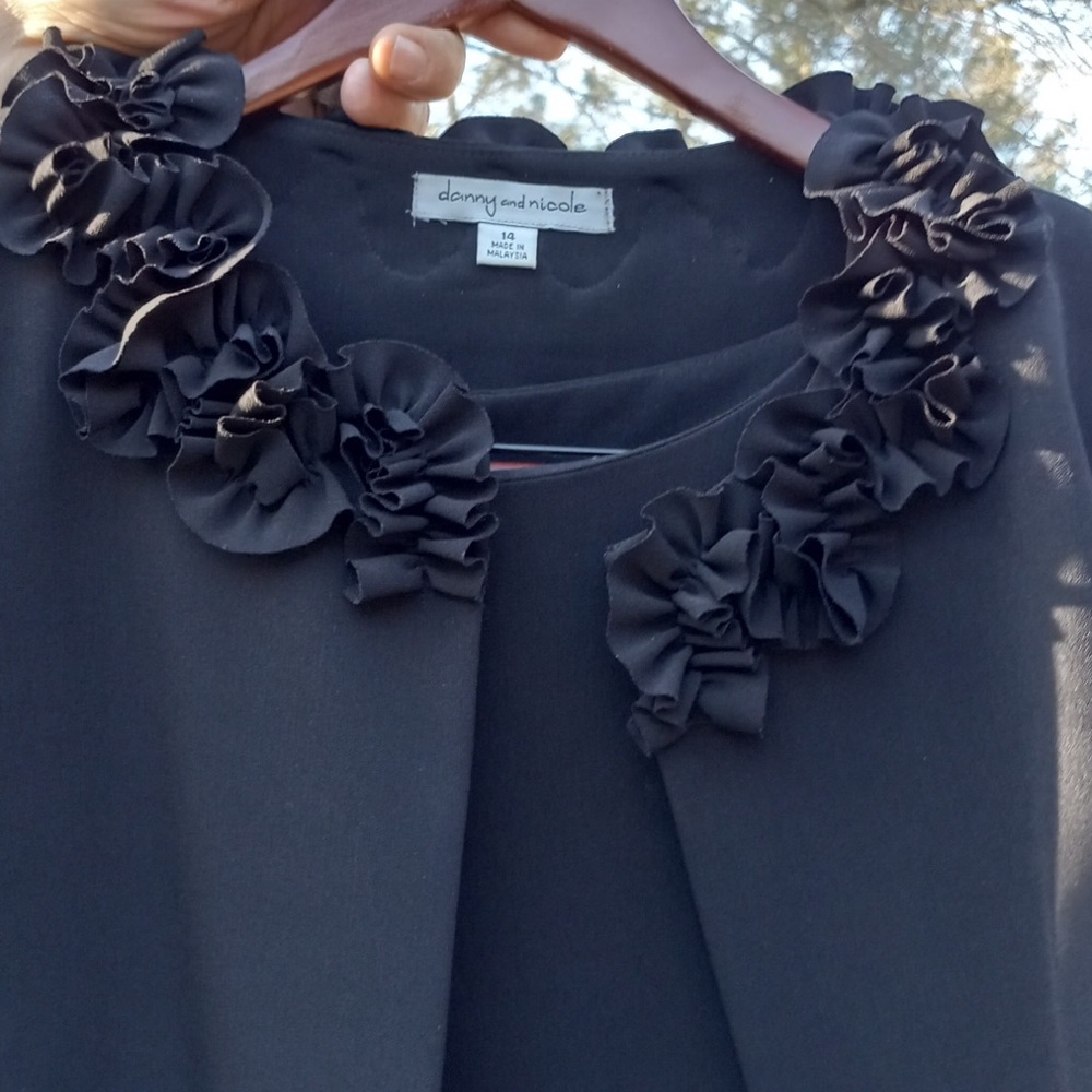Black sheath dress with jacket